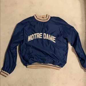 Vintage Norte Dame windbreaker crewneck